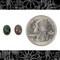 Bloodstone Scarab Flat Back 8mm x 6mm Cabochons - Set of Two - XXX - STC11